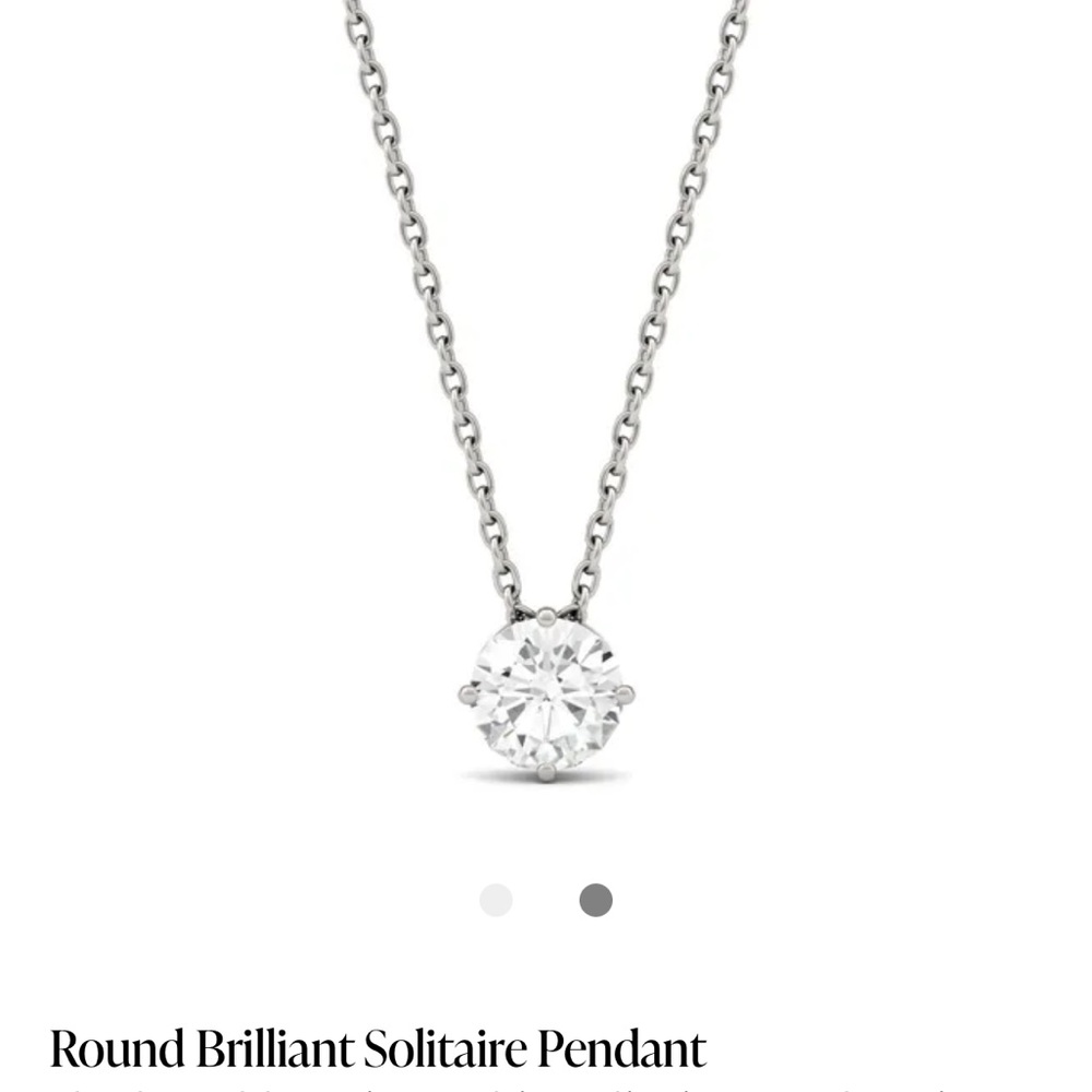 Moissanite pendant 1 ct
